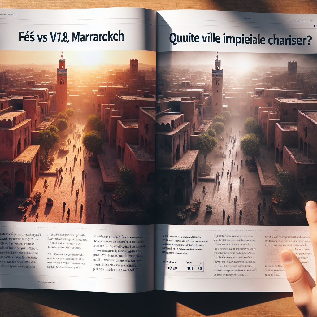 Fès vs Marrakech : Quelle ville impériale choisir ?