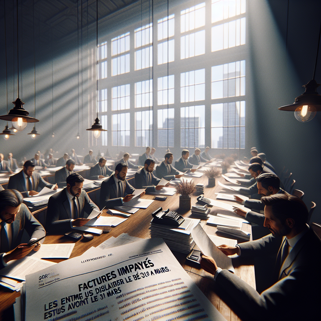 Factures impayées : les entreprises doivent déclarer avant le 31 mars