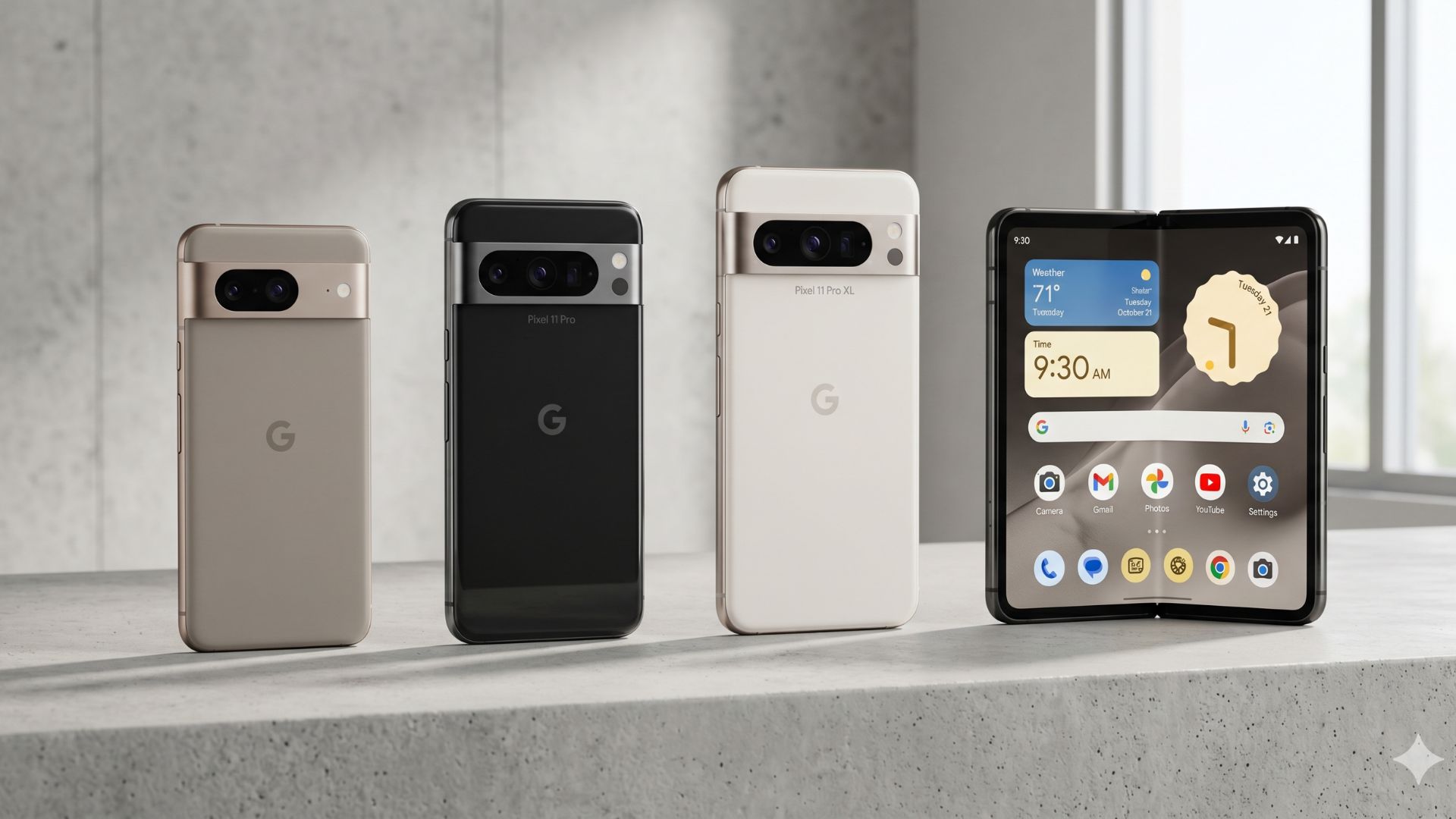 Google Pixel 11 : date de sortie, prix et caractéristiques de chaque modèle