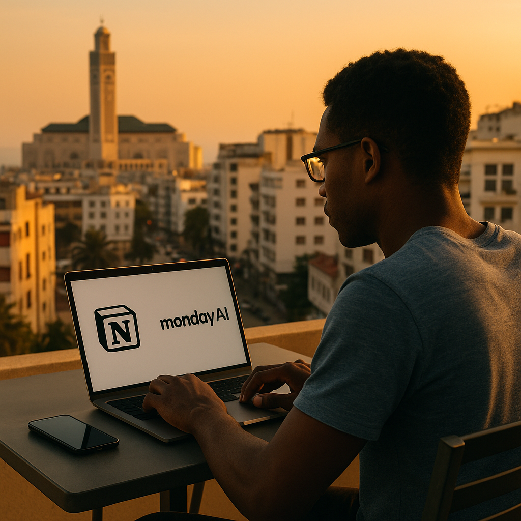 IA et gestion de projet : Notion AI, Monday AI dans les ESN marocaines - TechSocietyMedia