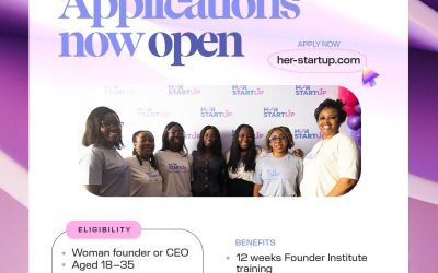 Her Startup Cohort 2.0 : jusqu'à 5 000$ pour femmes entrepreneures africaines